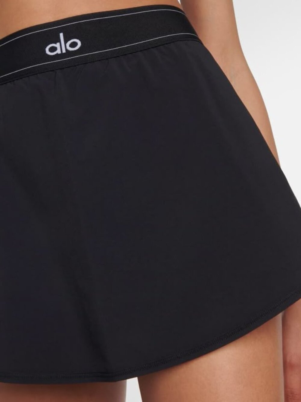 ALO Yoga Match Point Tennis Skirt Skort Black Size S – New Without Tags - Picture 3 of 9